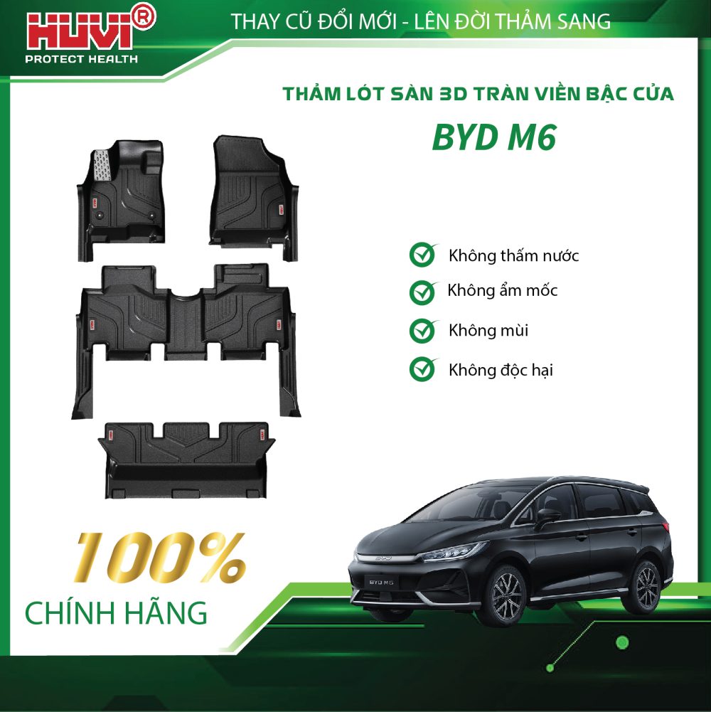 Thảm lót sàn ô tô BYD M6 2024 - Ảnh 3
