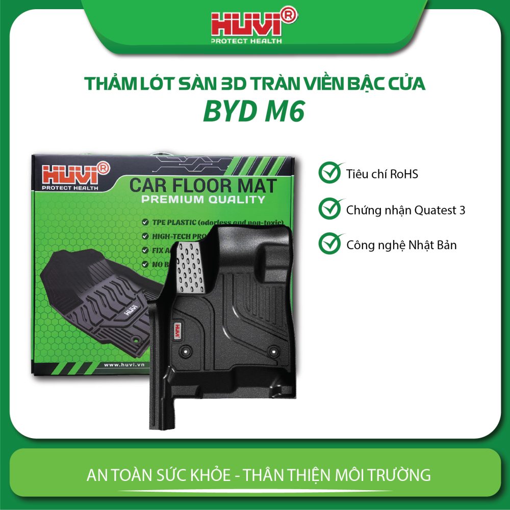Thảm lót sàn ô tô BYD M6 2024 - Ảnh 5